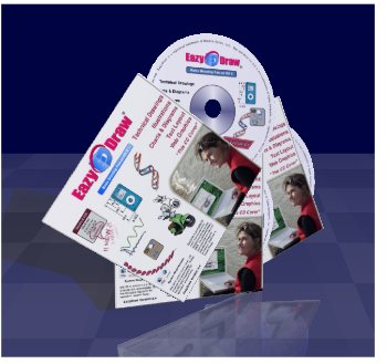 Design CD lablels, Packaging and artwrok with Eazydraw