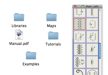 EazyDraw libraries and PDF manual found in the Additions Pack.