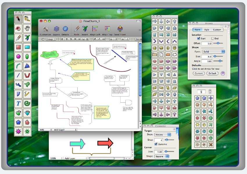 Create flow charts and Venn diagrams on Mac OS-X