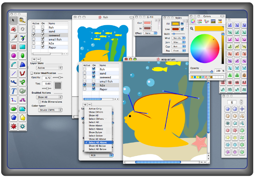 EazyDraw, Make Drawing Fun on OS-X