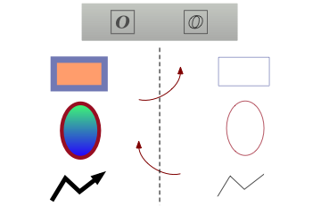 Vector Outline Mode example.