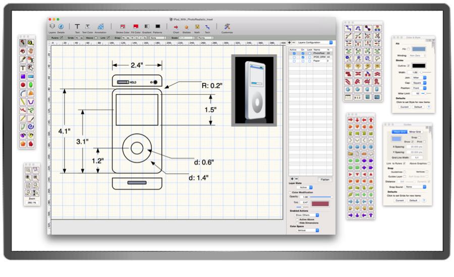 EazyDraw, Make Drawing Fun on OS-X